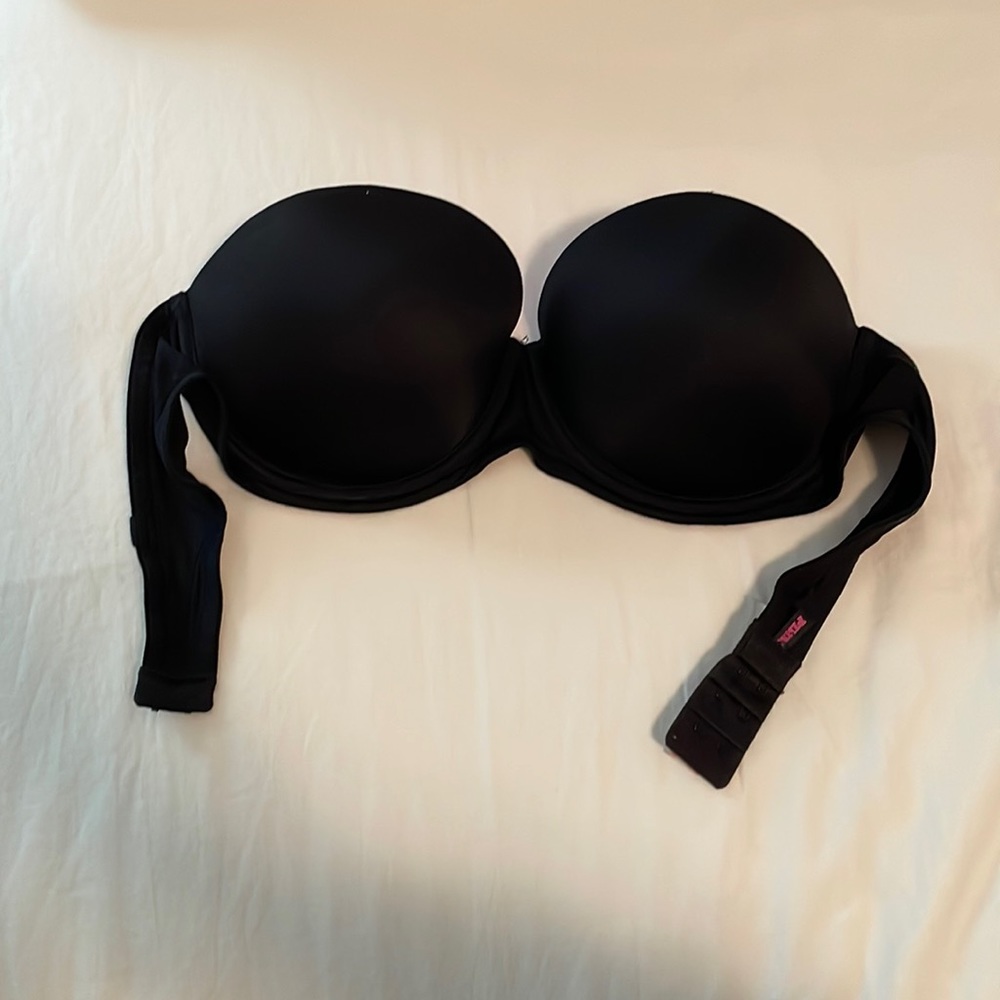 PINK strapless push-up bra
